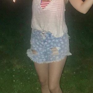 Jean Star Shorts
